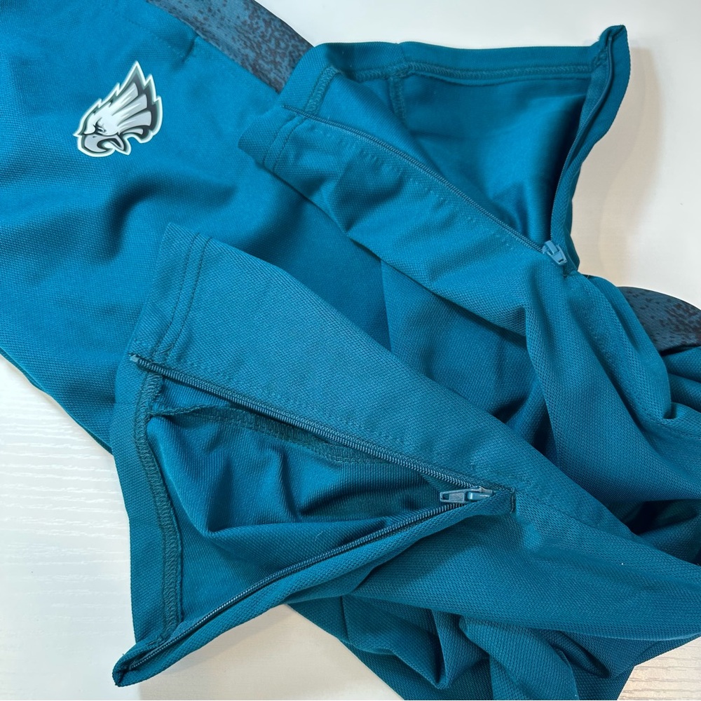 Zubaz Philadelphia Eagles Viper Accent Elevated Jacquard Track Pants Joggers - Picture 10 of 15